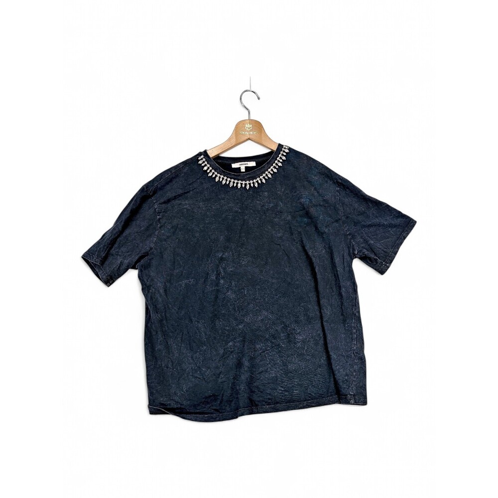 Koton Jeweled Collar Cotton Short Sleeve Tee Size L‎